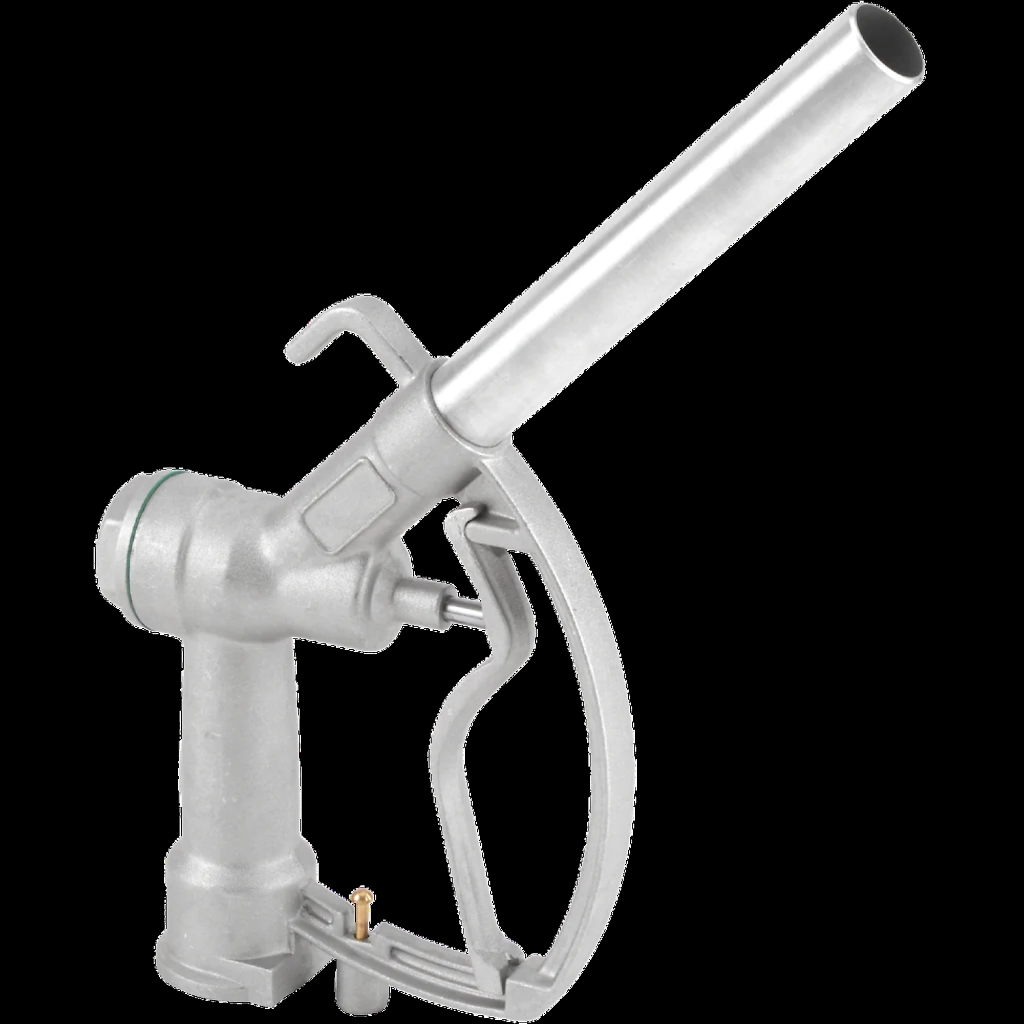 Zee Line Aluminum Fuel Nozzle - 1in. Inlet & Outlet, NPT Thread, Trigger Lock, Model# ZE1537